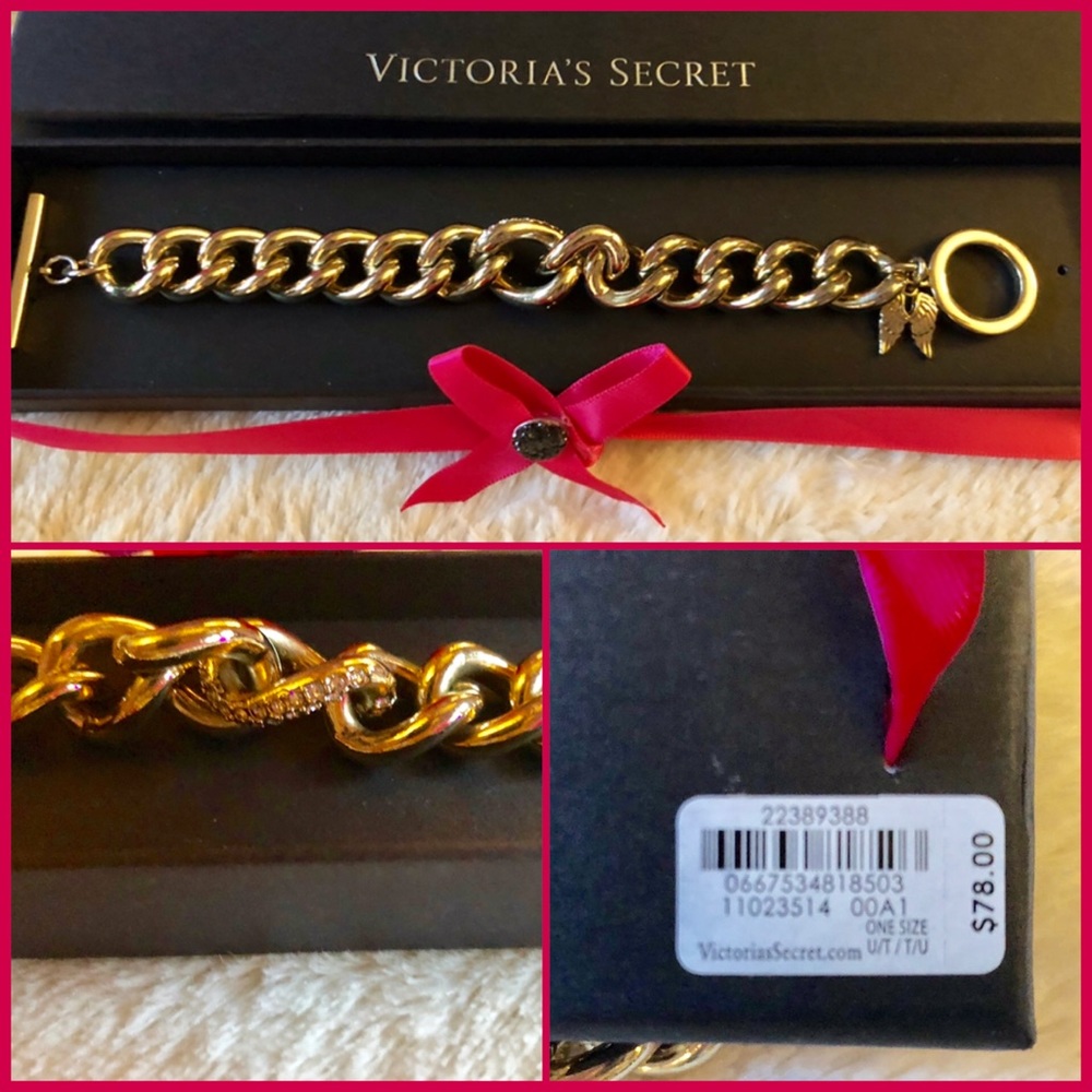 Victoria Secret bracelet. Vermeil gold